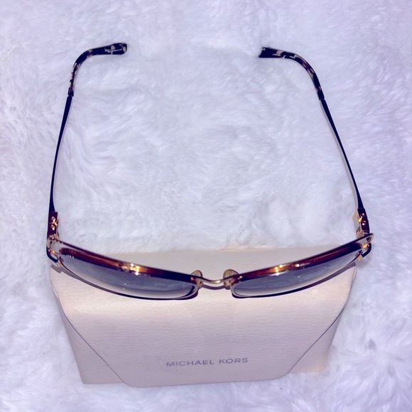 Michael Kors Black and Gold Sunglasses with Aviator Lenses - Picture 8 of 10